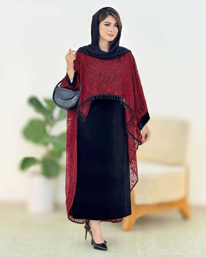 ست سارافون و کراپ گیپور زنانه فری سایز
