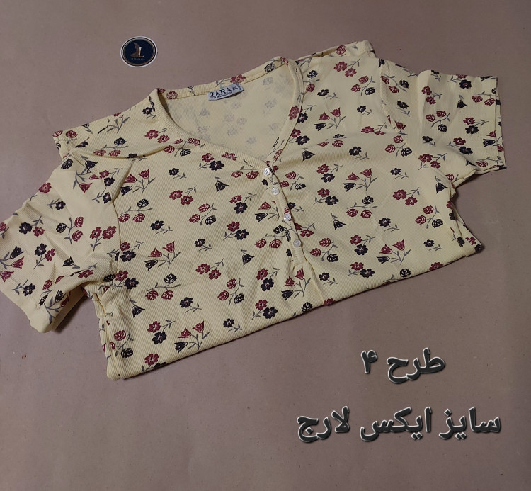 تیشرت کبریتی یقه هفت وارداتی برند زارا