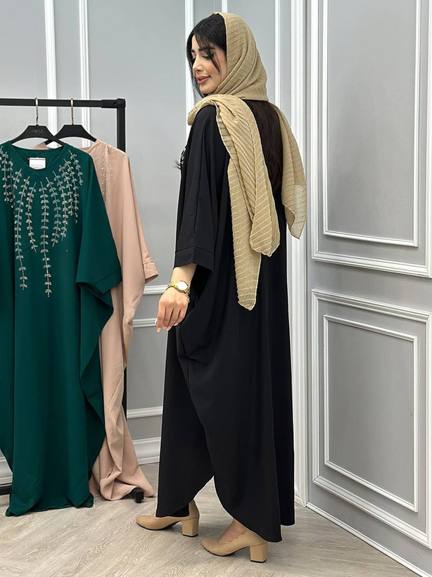 عبا نگین ریسه ای الیزه فری سایز