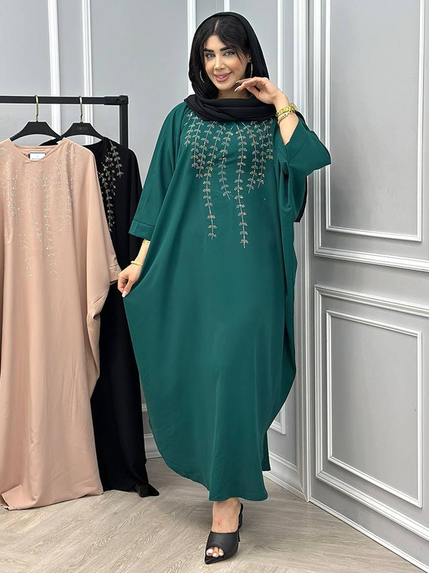 عبا نگین ریسه ای الیزه فری سایز