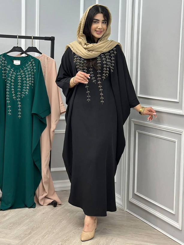عبا نگین ریسه ای الیزه فری سایز