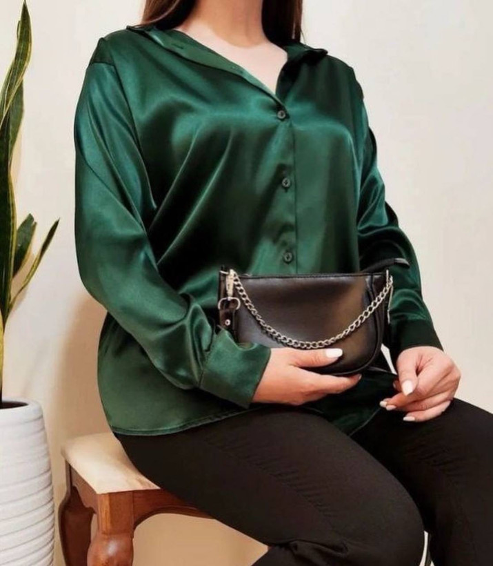 شومیز ساتن زنانه