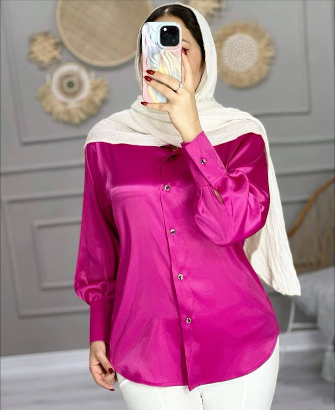شومیز ساتن زنانه