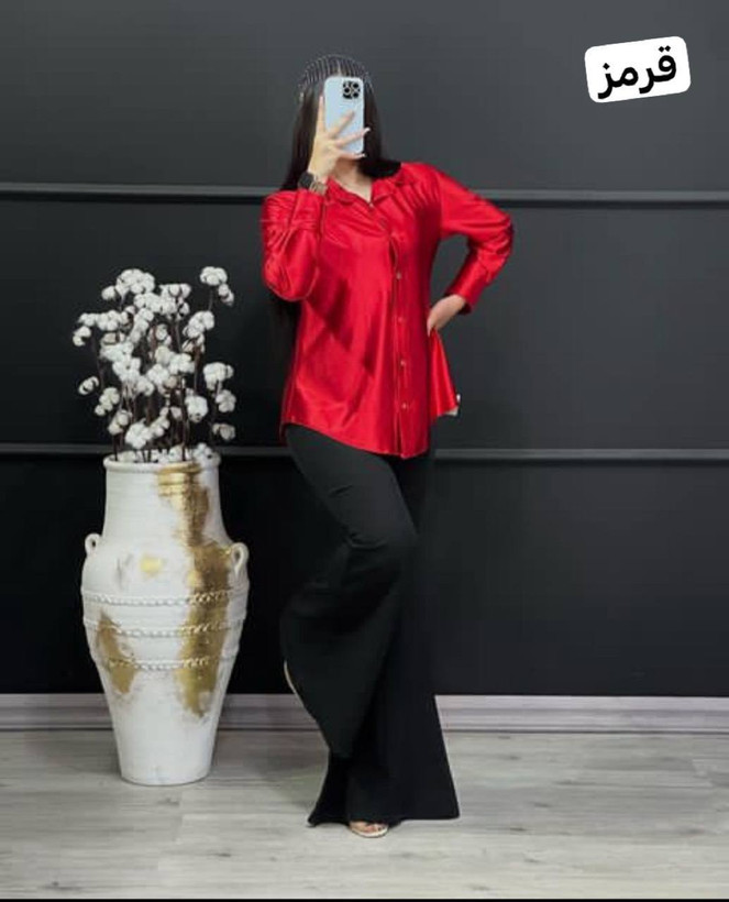 شومیز ساتن زنانه