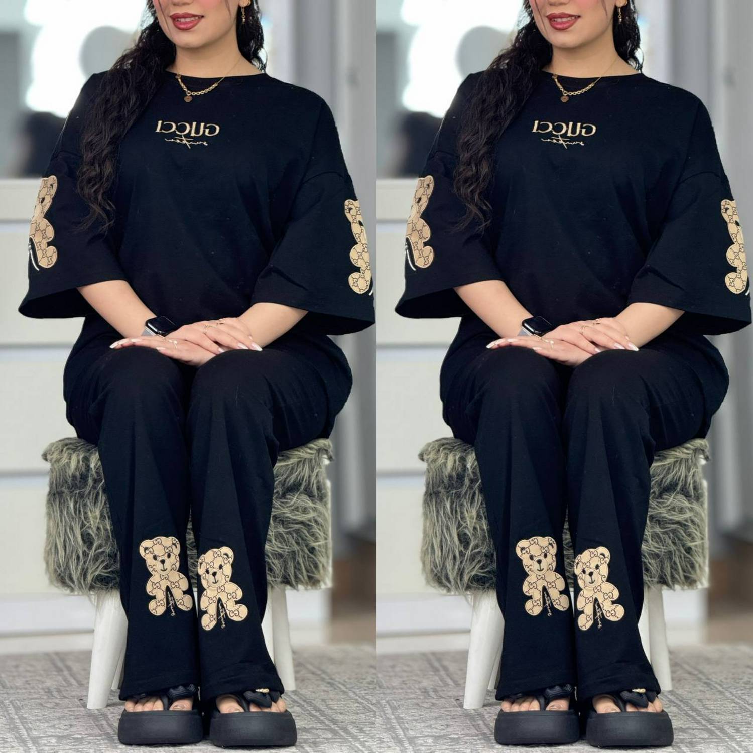 ست تیشرت و شلوار کاستر فری سایز