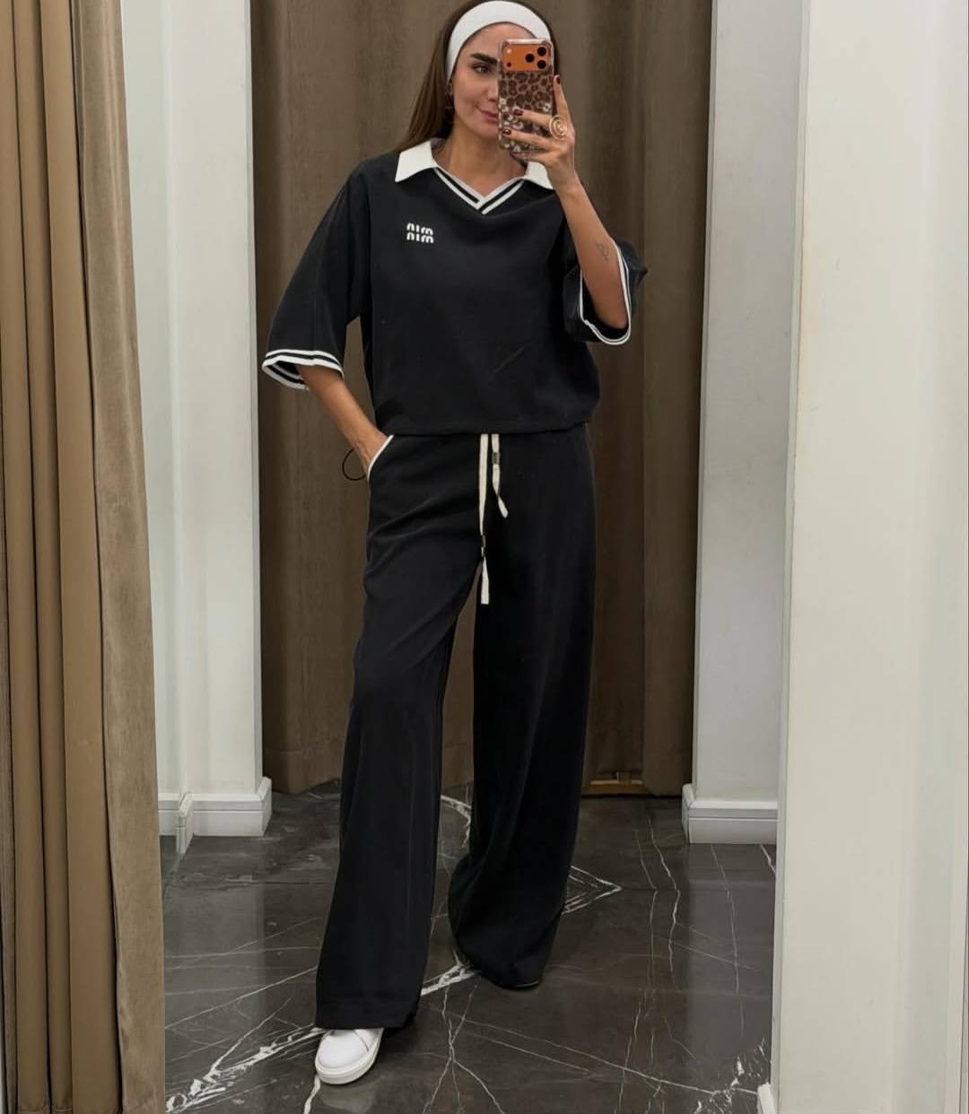 ست تیشرت و شلوار اورجینال miu miu