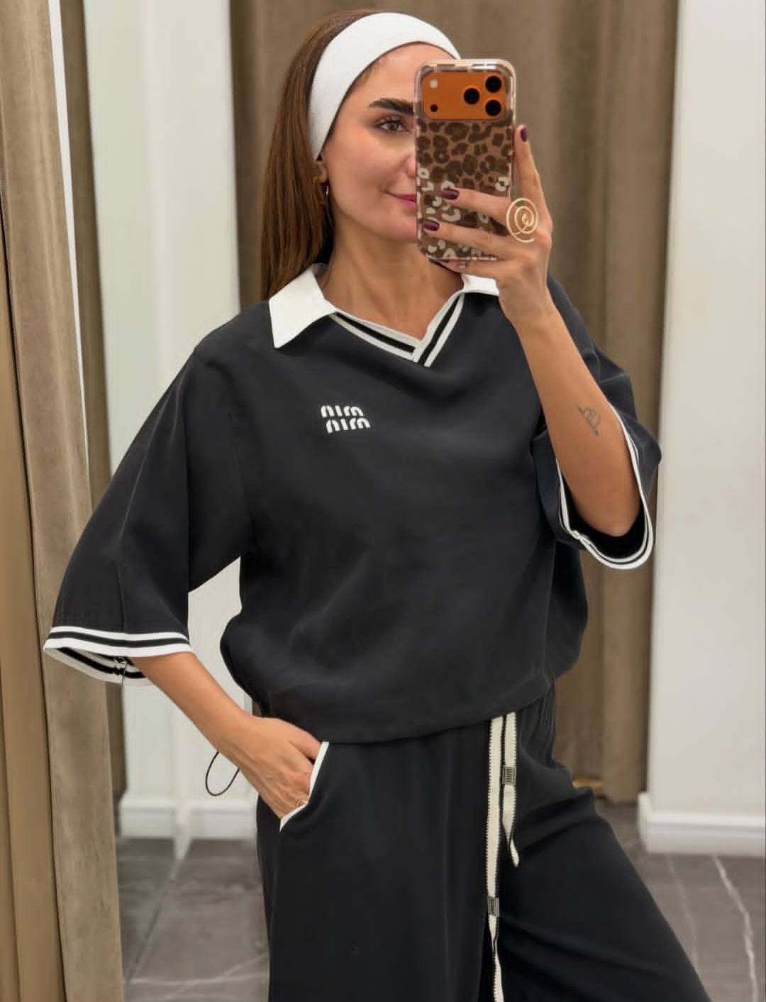 ست تیشرت و شلوار اورجینال miu miu