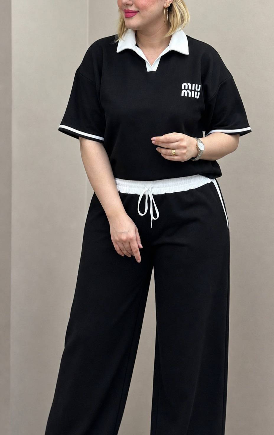 ست تیشرت و شلوار اورجینال miu miu